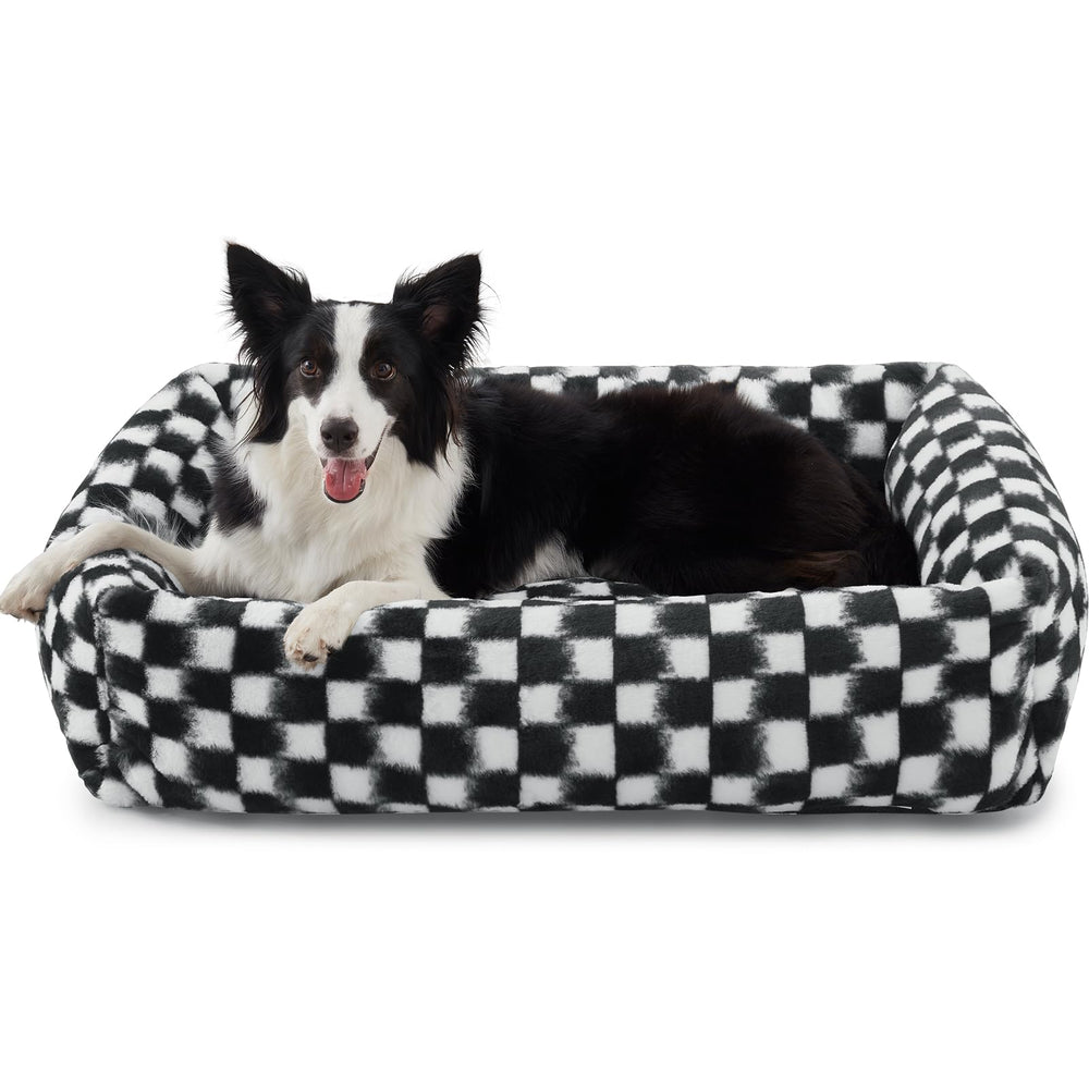 JOEJOY dog bed with orthopedic corduroy offers cozy joint support for peaceful naps.