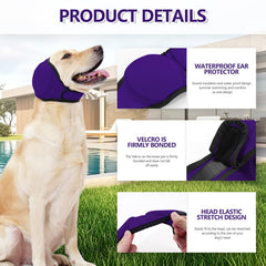 JOHNBOLIN ear wrap for bathing and swimming keeps hair dry and ears protected