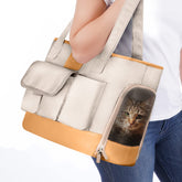 Johomviin pet carrier with leather outer for durable daily travel
