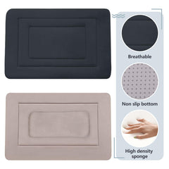 JoicyCo dog bed shows non-slip bottom keeping it in place.
