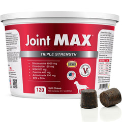 Joint Max TS chews bottle pour liver flavor supports easy daily joint care