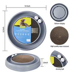 JOPOY ball-track-toy supports interactive and independent cat play.