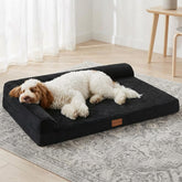 Jolifield orthopedic dog bed 36x24 with egg crate foam supports joints for comfy naps