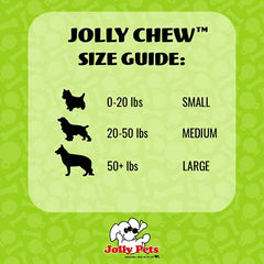 Jolly Pets Jolly Bone Medium Blue ridges massage gums during chew play