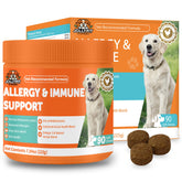 Jollyfit Dog Allergy Chews bottle showing soft chews for seasonal support