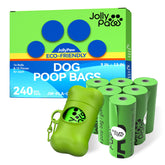 JollyPaw box front shows 240-count bags for months of walks.