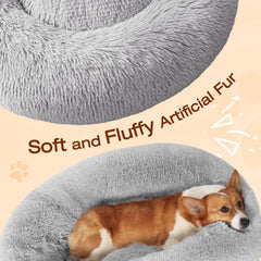 JOLLYVOGUE donut bed non-slip bottom keeps in place during play