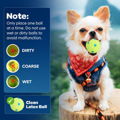 JolyBay six washable latex balls ready for gentle, high-bounce fetch