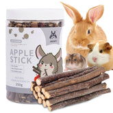 Boîte JONS NTY scellée avec bâtons de pomme pour lapin, rangement pratique.