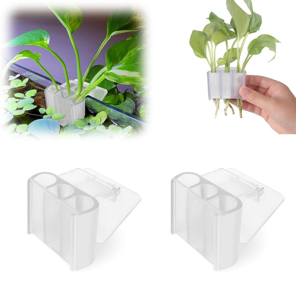 joqepy aquarium plant holder clip design keeps plants secure for healthy growth