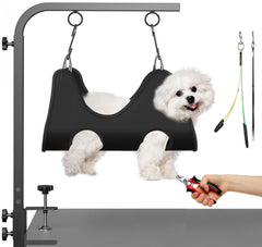 Josmimic adjustable dog grooming arm at 42-inch reach for versatile home grooming.