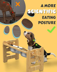 Jovrun adjustable-heights-dog-feeder — grows with your pet for comfortable meals.