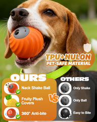 Jovrun treat-dispensing ball releasing rewards during playtime.