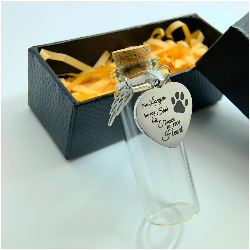 Joybloks pet memorial jar glass-vial keepsake for cherished memories.