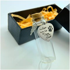 Joybloks pet memorial jar glass-vial keepsake for cherished memories.