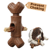 JoyBruko bully stick holder closeup highlights durable nylon construction for safe chewing