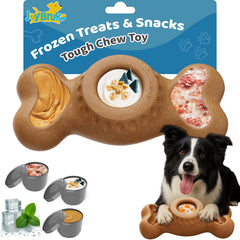 JoyBruko ice-cream-bone toy provides a frozen reward for busy dogs