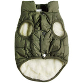 JoyDaog 2 Layers fleece-lined dog jacket front view showing warm comfort for chilly walks