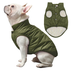 JoyDaog dog jacket side view highlights windproof soft layer for cold days