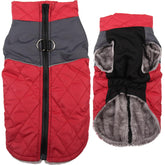 JoyDaog warm fleece coat front view showing snug fit for cold weather.