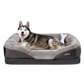 JOYELF XXLarge memory foam dog bed front view with non-slip bottom for stable sleep