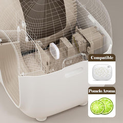 Joymiuz grass pomelo scent cartridge enhances odor removal in the PetSnowy Snow+ system.