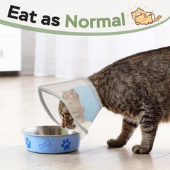 Joypig Cat Cone Soft soft-padding inside keeps your cat comfortable while wearing