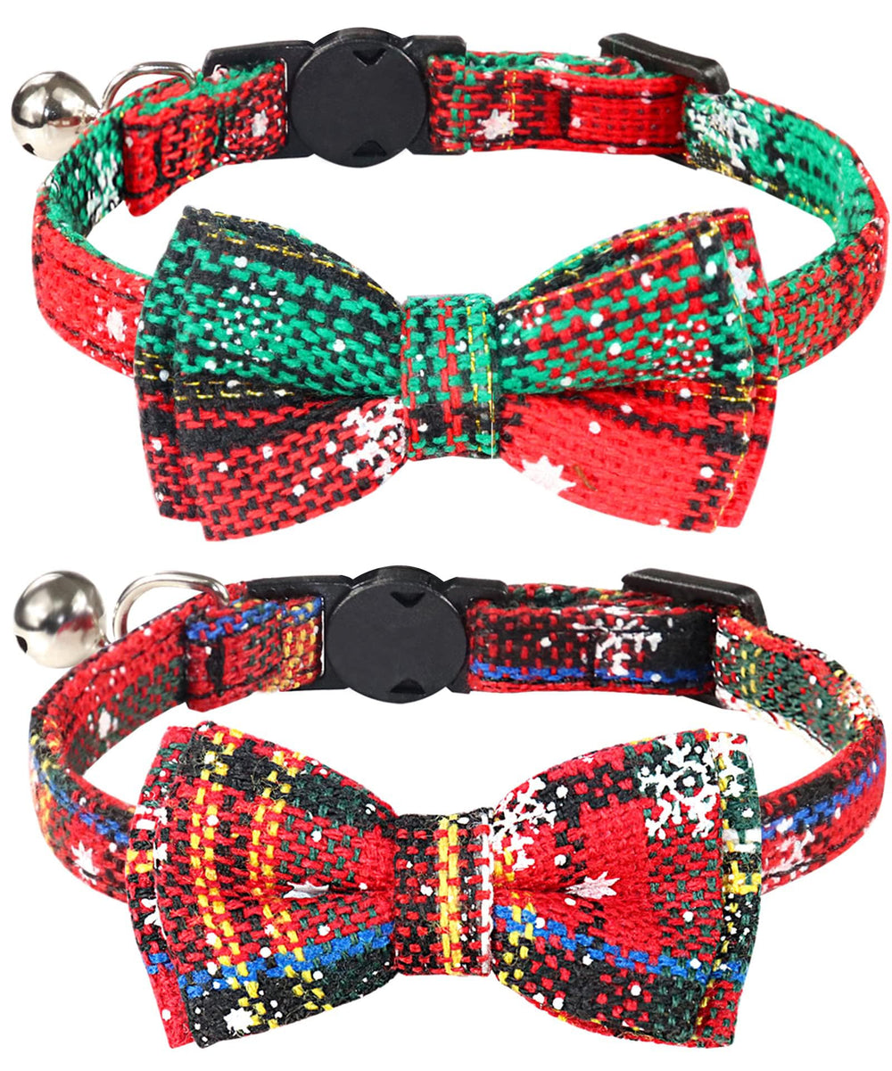 Joytale Christmas cat collar with bells for festive visibility and holiday photos.