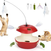 Joytale interactive cat toy with double-layer design keeps indoor cats engaged and focused.