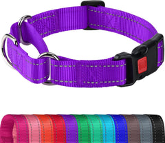 Joytale martingale collar purple quick-release buckle enhances safety during sudden pulls