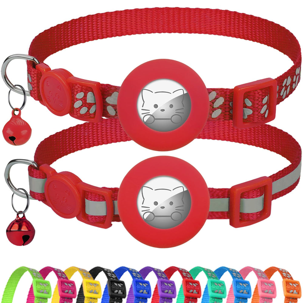 Joytale reflective AirTag cat collar holder enables real-time tracking
