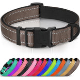 Joytale reflective dog collar night-visibility keeps your large dog visible on night walks.