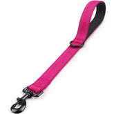 Joytale strong short dog leash with 18in padded handle pink offers comfortable control on walks.