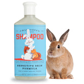 J·R·Liggett's natural liquid small animal shampoo bottle, gentle detergent-free cleanse for sensitive skin.
