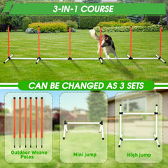 JRUICFDY agility hurdles for scalable jump challenges in indoor or outdoor spaces