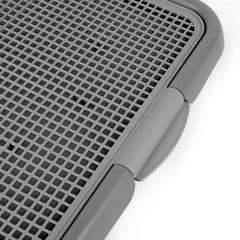 JRVT mesh training toilet two-plate frame stays sturdy during playful puppy use.