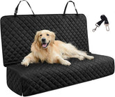 JSTHT dog car seat cover on back seat showing waterproof protection against spills