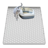 JSXZWOO cat litter mat 25x19 captures litter to keep floors tidy.