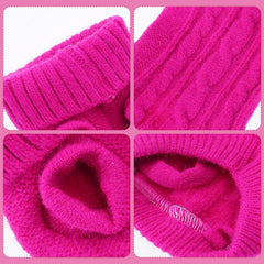 JTYKUYR Yorkie pink sweater offers comfortable fit for winter outings.