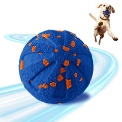 JUBBPDX Interactive Dog Ball—front view highlighting durable bite-resistant build for safe play.