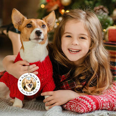 JUESMOS keepsake ornament holds a 1.9 x 1.9 inch photo for cherished memories.