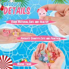 Juexica mini ocean resin conch ornament for crafts and home decor