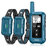 Jugbow 2 Dogs Training Collar remote controls two dogs during training sessions.