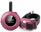 Jugbow dog collar packaging highlights easy setup and included training accessories.