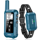 Jugbow dog shock collar full package shows collar and remote for complete training setup.