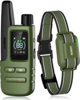 Jugbow dog shock collar remote range enables long-distance recall training.