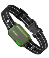 Jugbow dog training collar front view with compact receiver for easy training control.