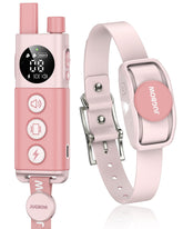 Jugbow Shock Collar pink remote control for gentle, on-demand training during walks.