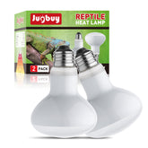 Jugbuy reptile heat bulb 100W in terrarium for natural basking warmth.