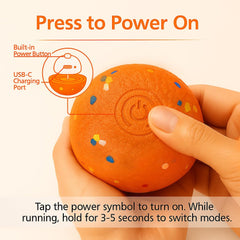 jujingcw ball in use shows suitability for large dogs to chase and chew.
